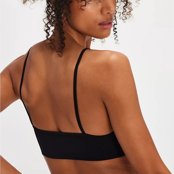 Free People Andi Square Neck Seamless Bra Black Size XS NWT - Picture 10 of 11